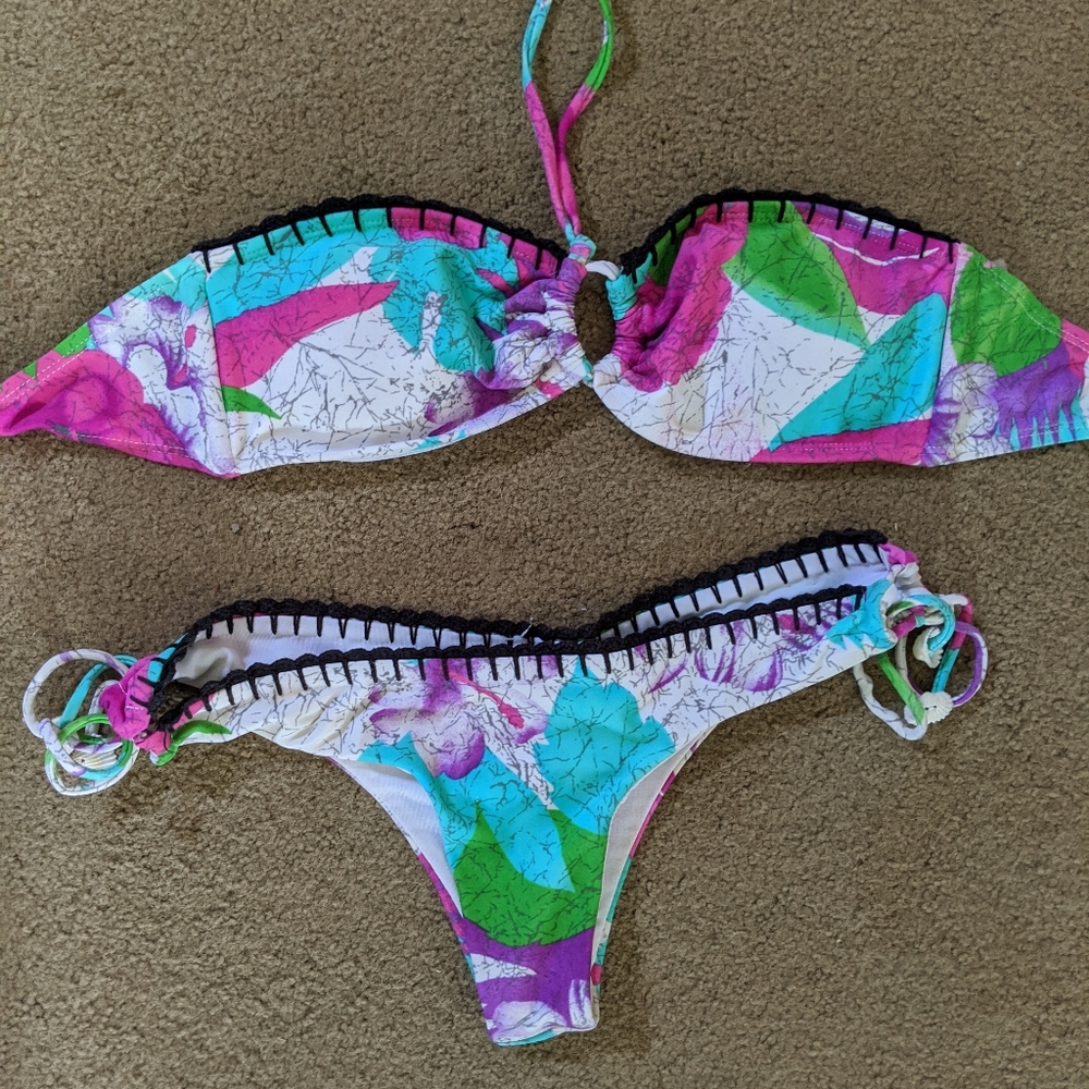 Sexy tropical bikini.